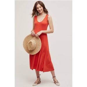 Anthropologie MAEVE Abroad Dress in Red Medium